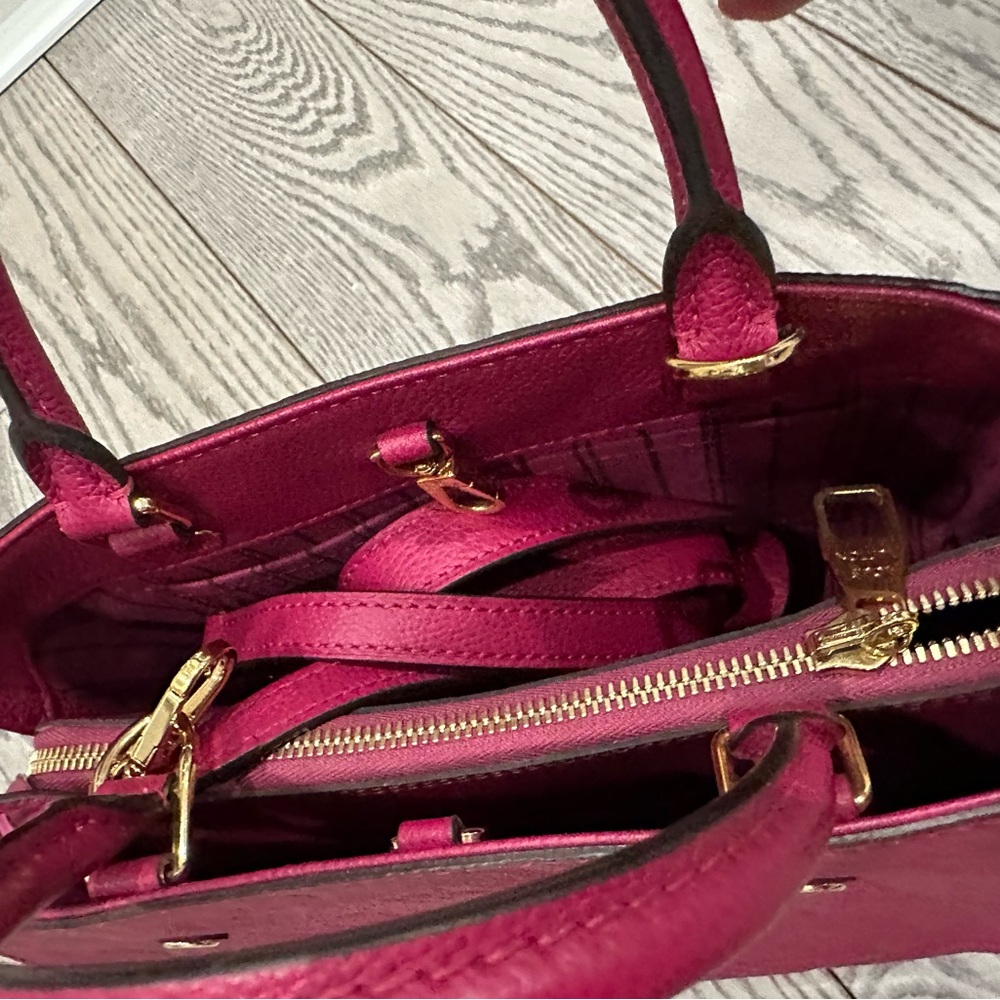 Louis Vuitton Raspberry Embossed Top-Handle Satchel - Picture 3 of 6